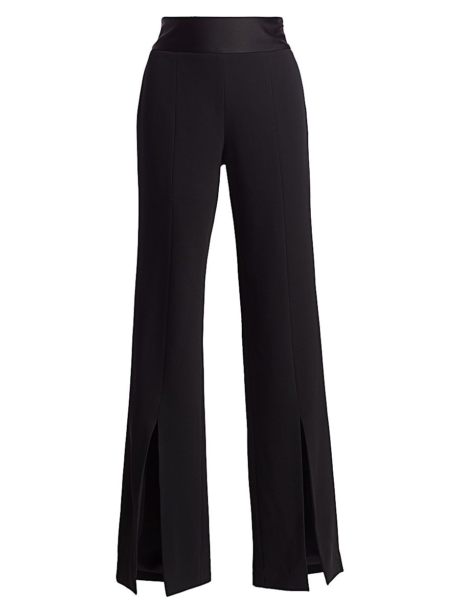 Women's Slit-Cuff Pants - Black - Size 4