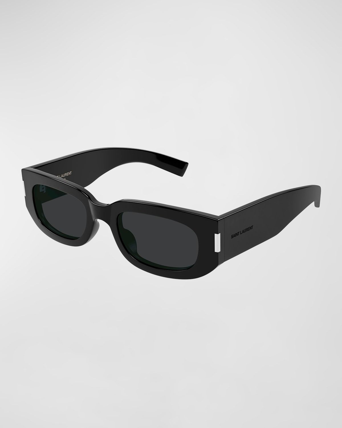 Tonal Logo Acetate Round Sunglasses