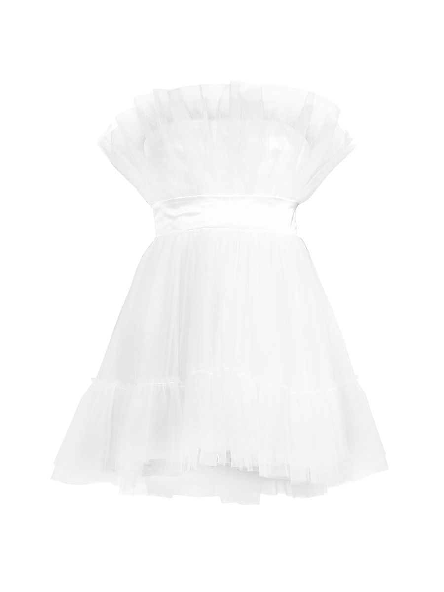 Women's Elle Tulle Minidress - Ivory - Size Large