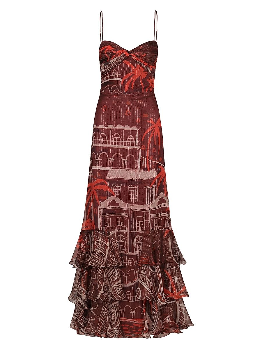 Women's Pasos Nocturnos Maxi Dress - Wine Red - Size 4