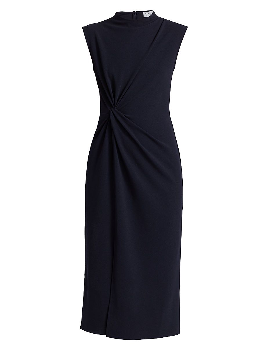 Women's Robinella Scuba Crepe Midi-Dress - Maritime Blue - Size 12