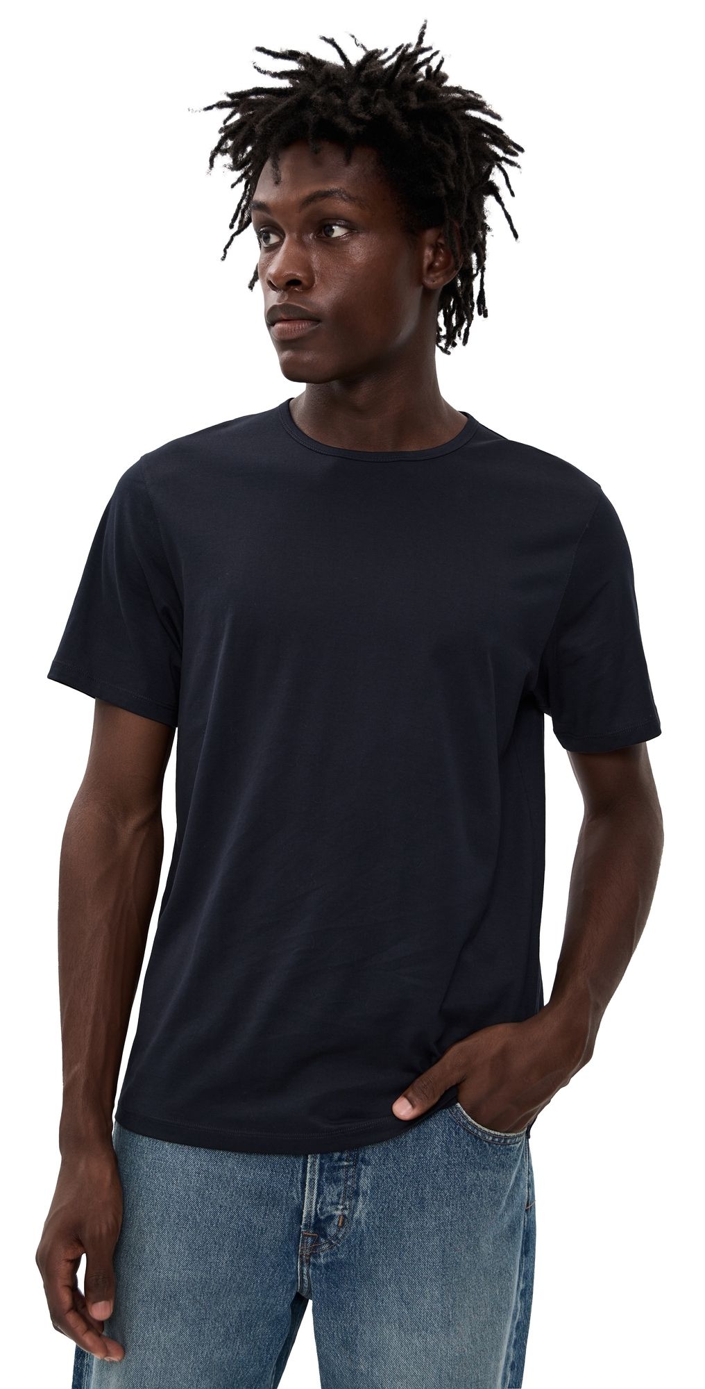 Theory Precise Cotton Tee Eclipse M