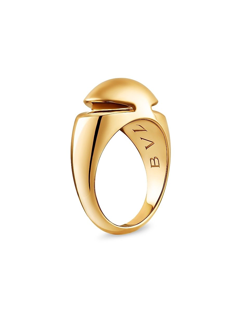 Women's Cabochon 18K Yellow Gold Ring - Yellow Gold - Size 5.75