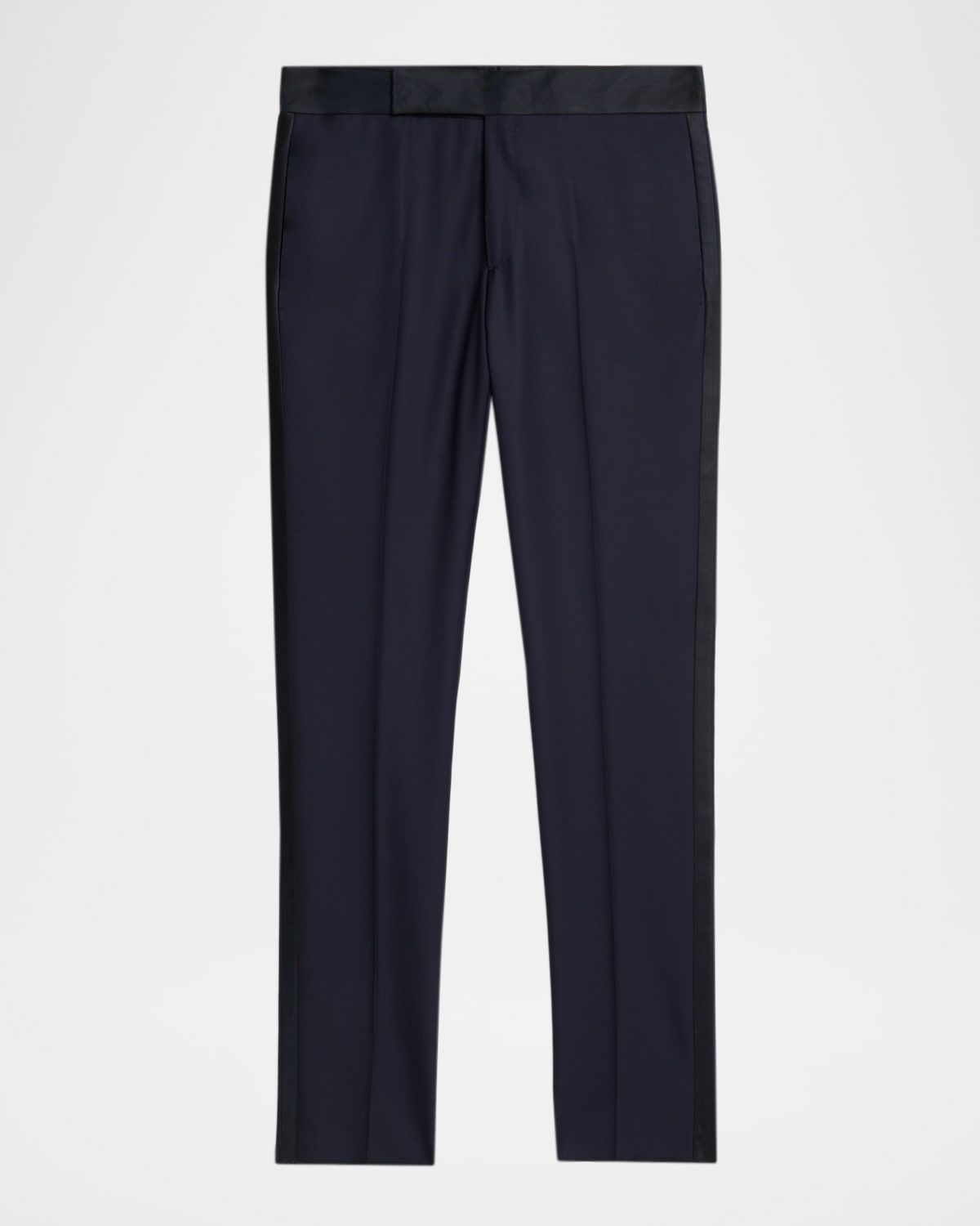 Men & apos;s Wool Satin-Trim Formal Pants