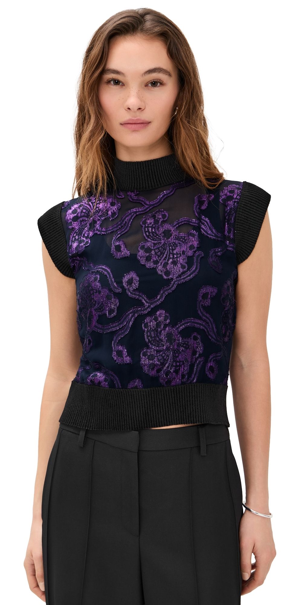 Rachel Comey Orin Top Midnight Purple L