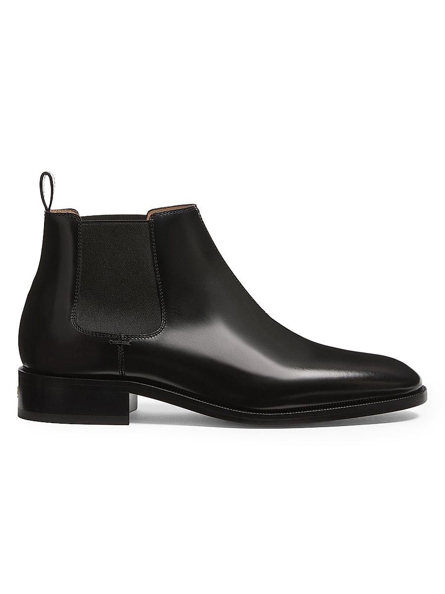 Men's Pas Des Dieux Ankle Boots in Calfskin - Black - Size 10