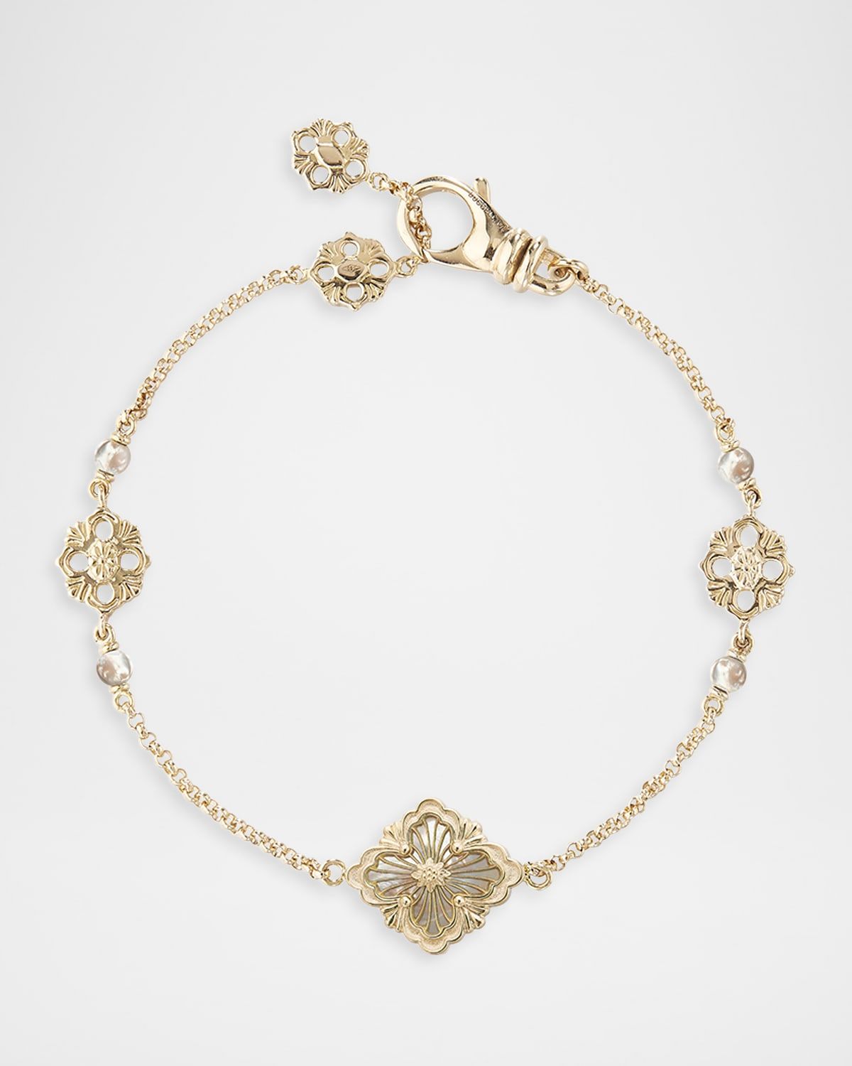 Opera Tulle 18K Yellow Gold Flex Bracelet with Mother-of-Pearl