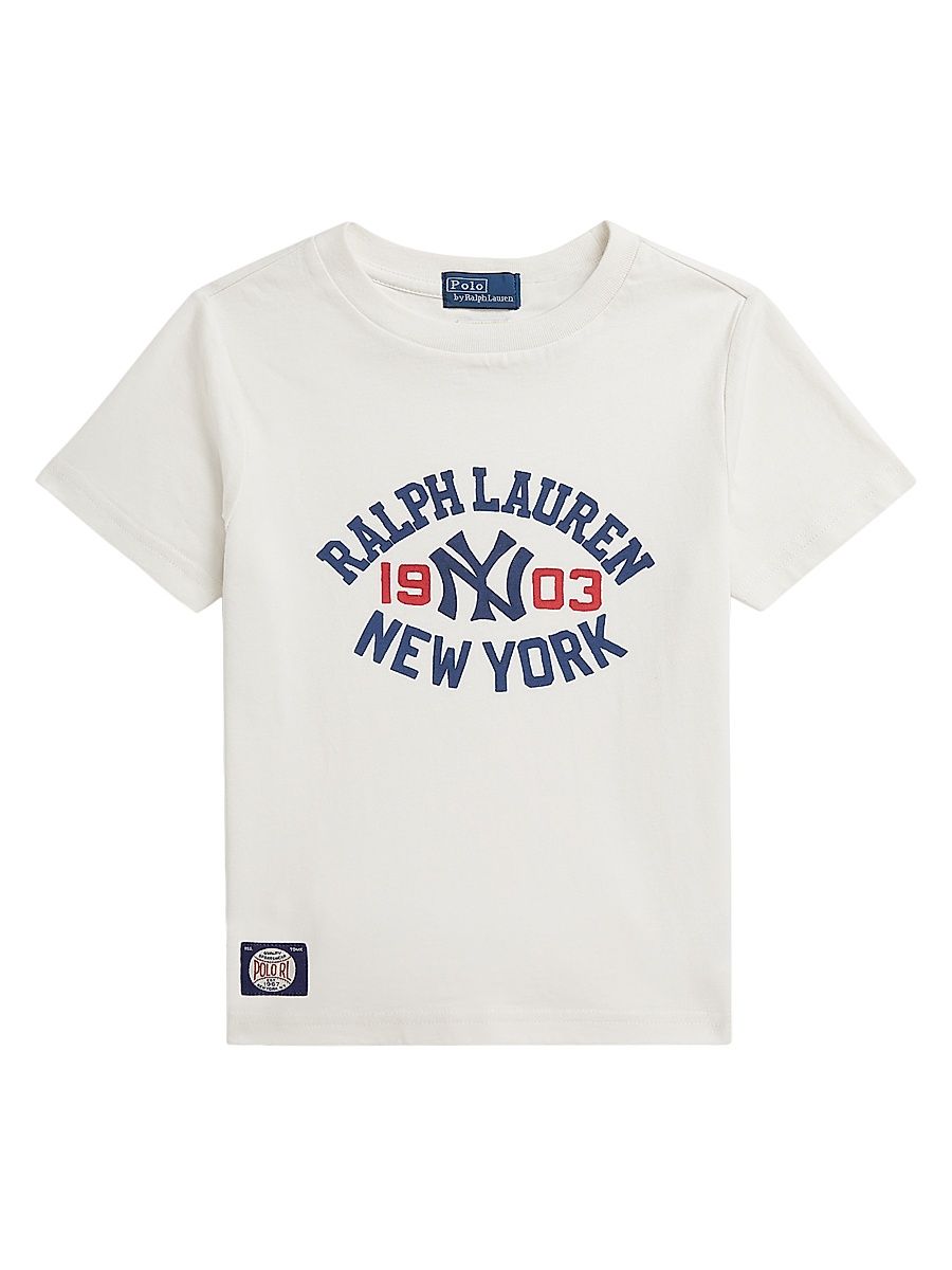 Little Boy's & Boy's Yankees Crewneck T-Shirt - Deckwash White - Size 18