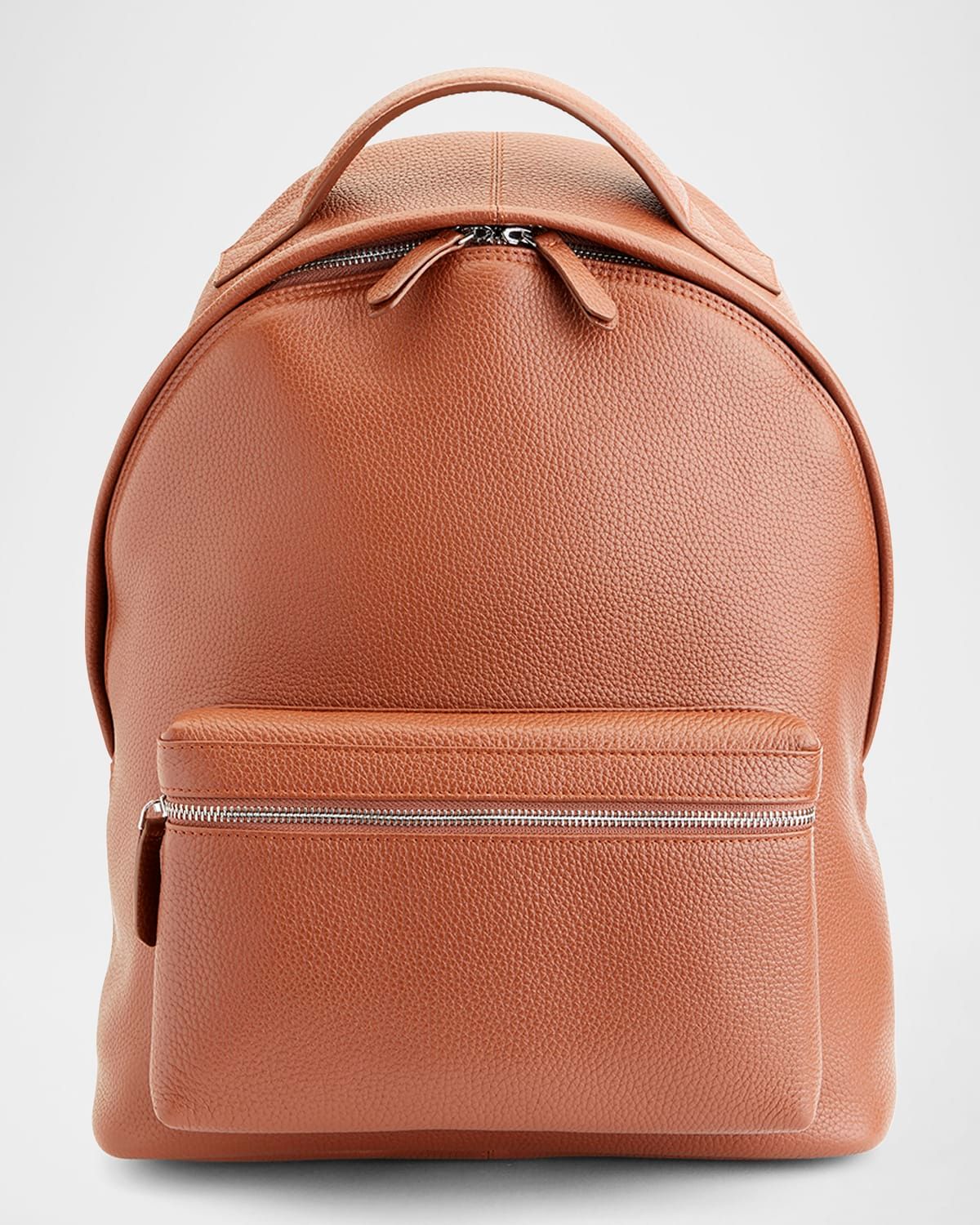 Monogrammed Leather 13" Laptop Backpack