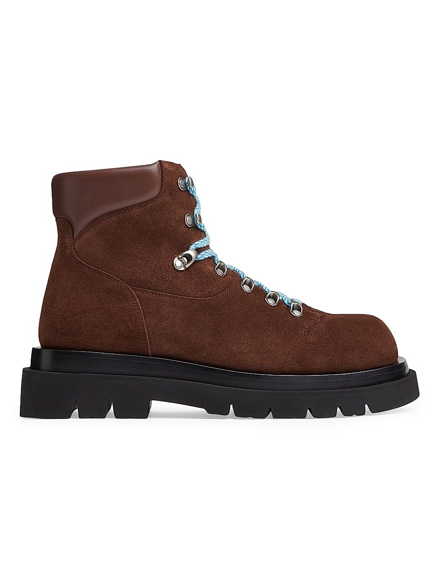 Men's Suede Hiking Boots - Caramel - Size 12