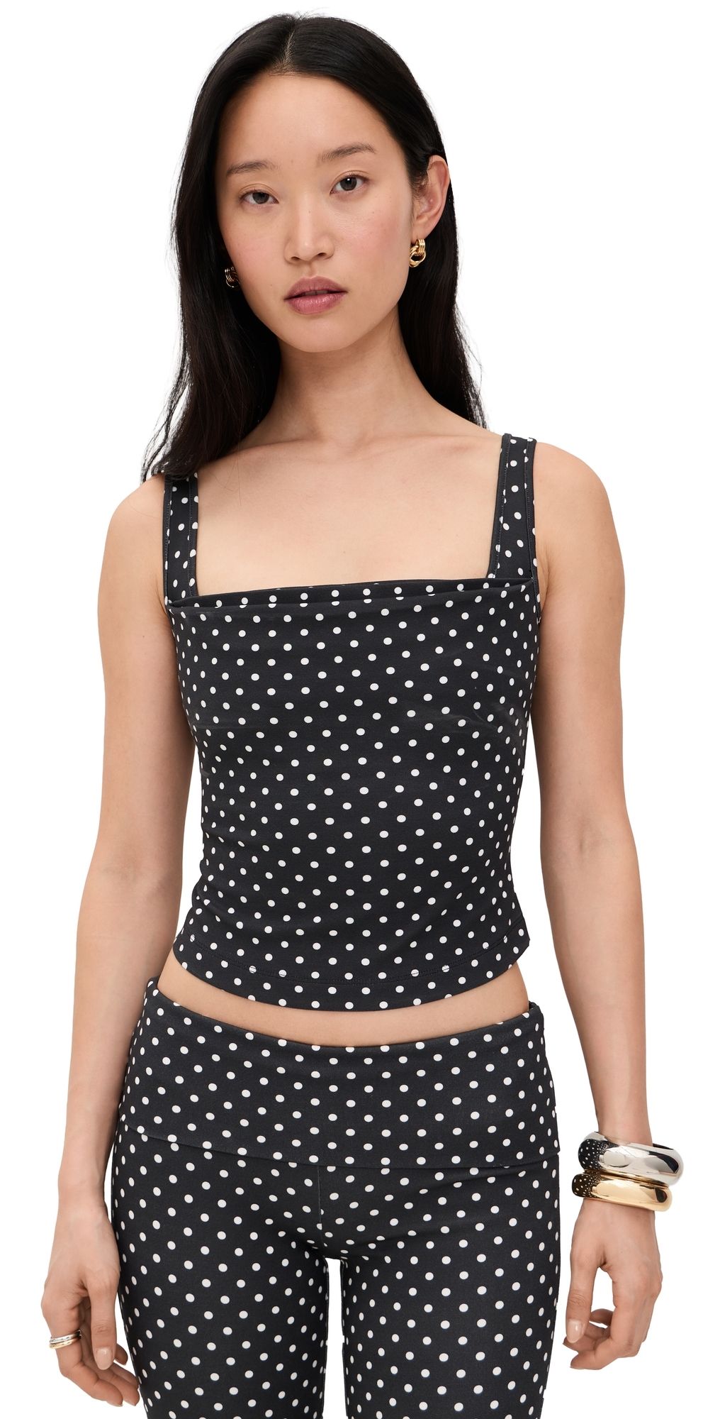 Miaou Luna Top Black Small Dot XXS