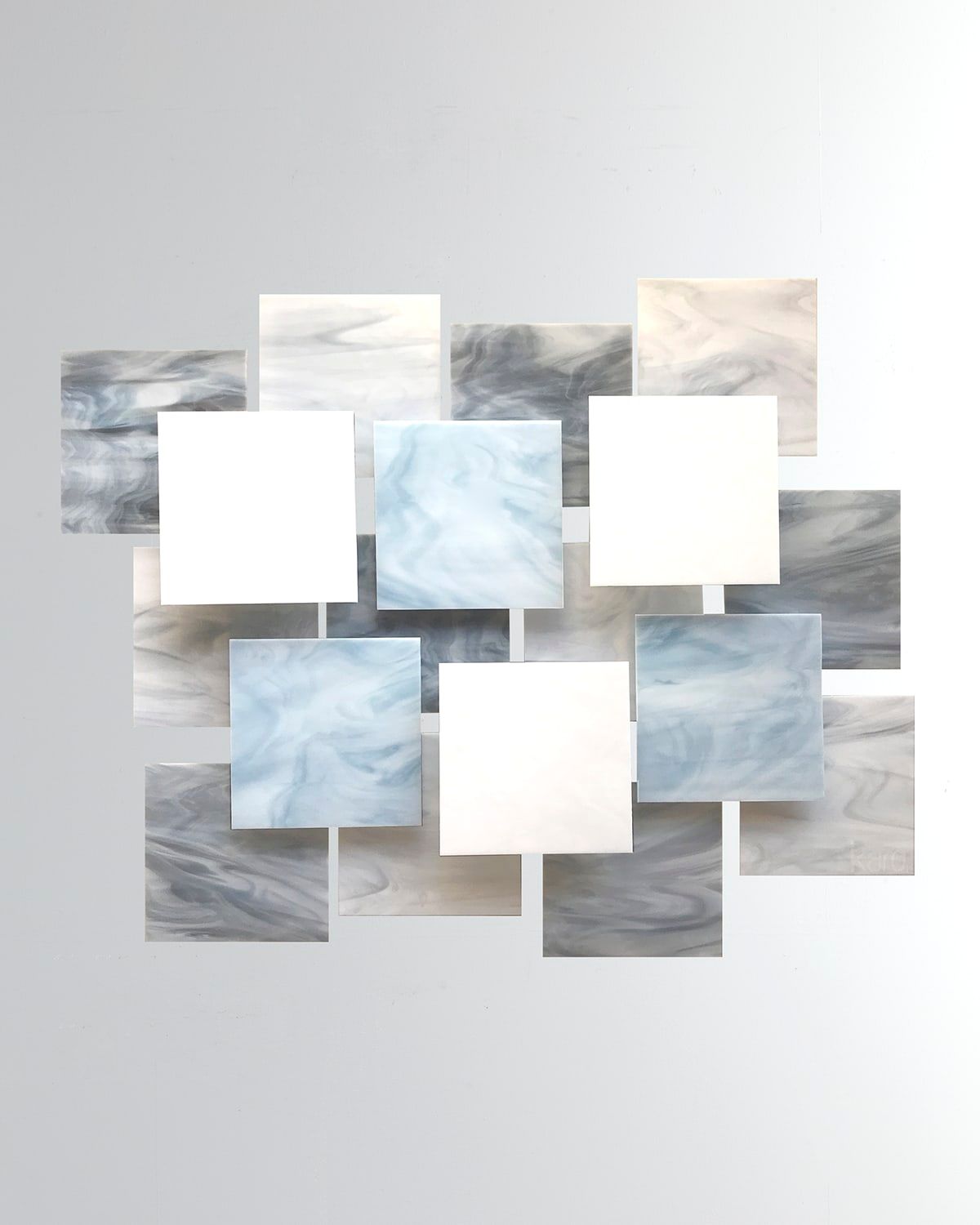 Glacial Glass Wall Sculpture