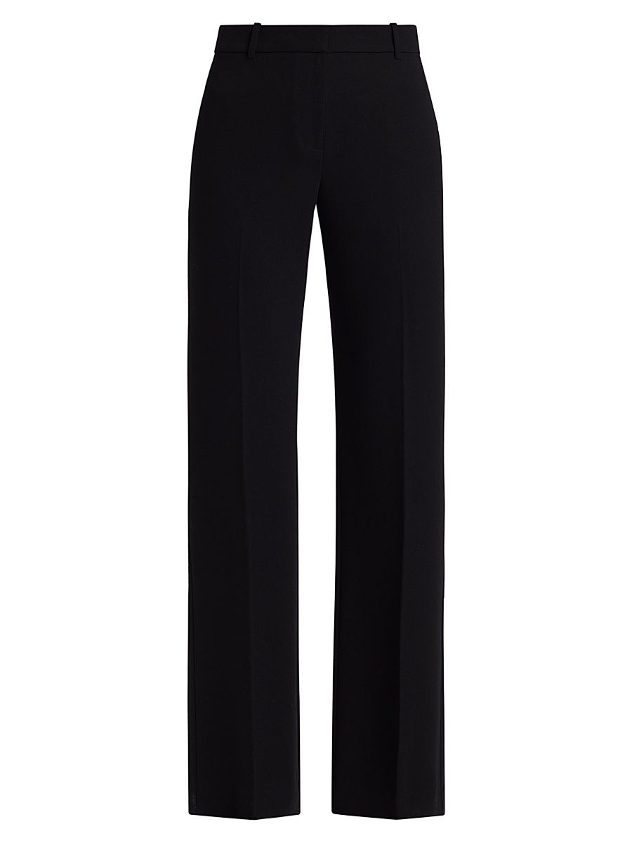Women's Orital Crepe Mid-Rise Pants - Black - Size 14