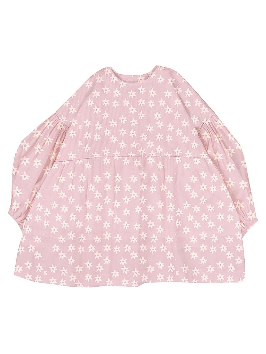 Baby Girl's Star Flowers Print Dress - Pink - Size 36 Months