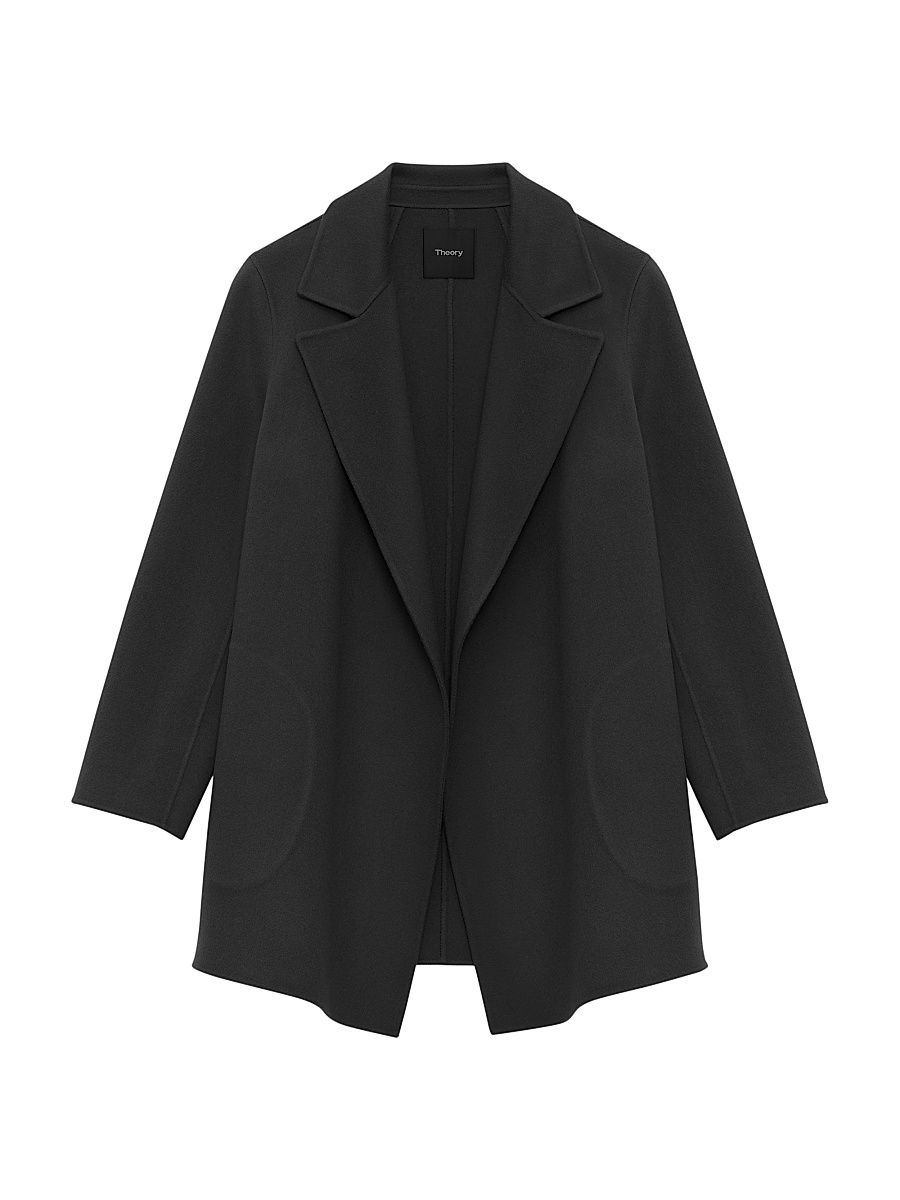 Women's Clairene Wool-Cashmere Blazer - Black - Size Small