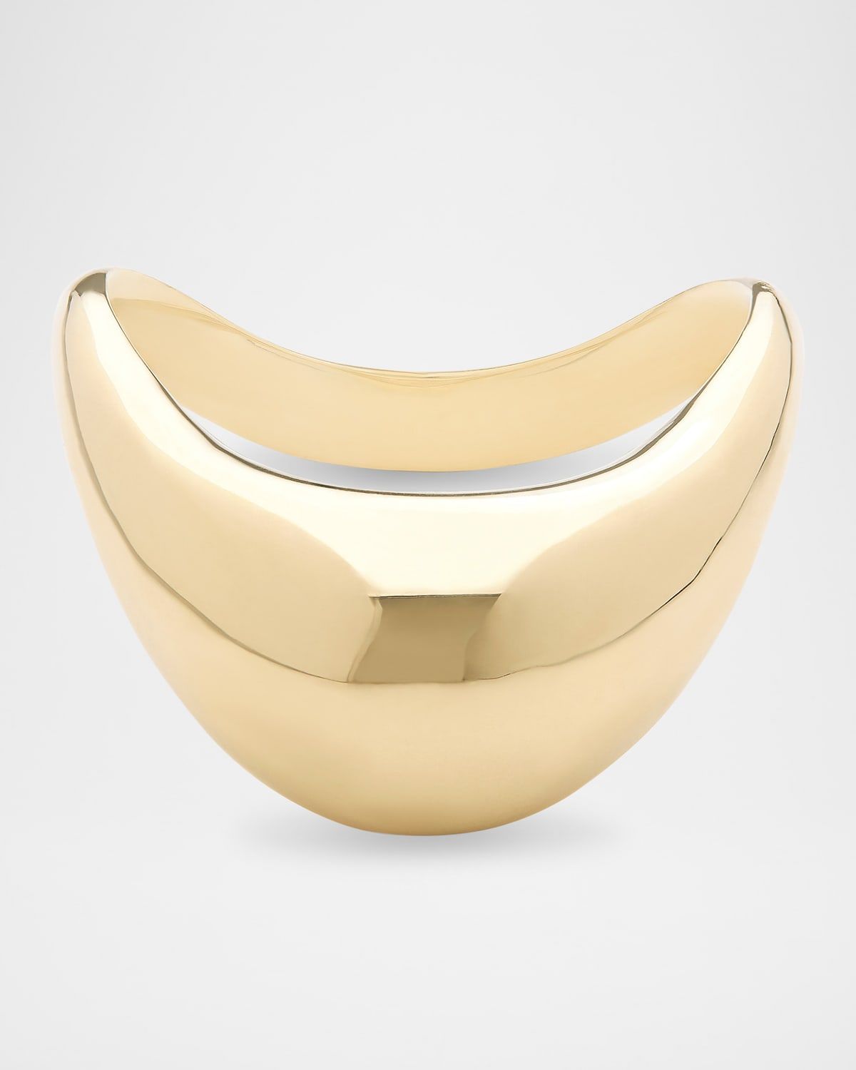 Wavey Curved Bubble Ring in 14K Gold