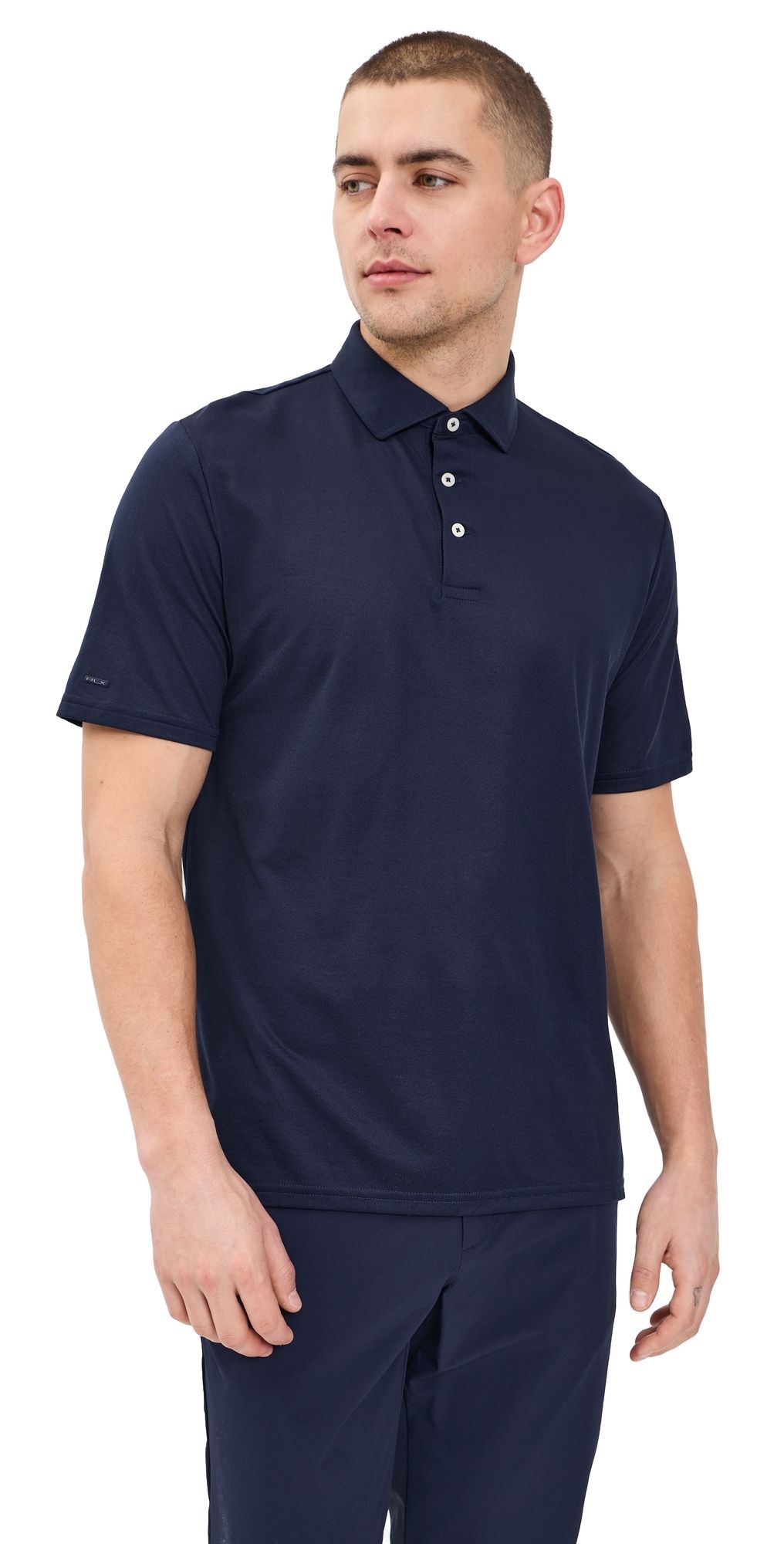 RLX Ralph Lauren Solid Tour Pique Polo Refined Navy XL