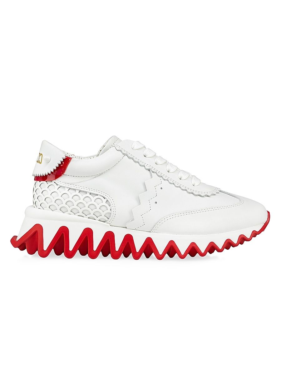 Christian Louboutin Girl's Little Girl's & Girl's Mini Shark Sneakers - White - Size 12 (Child)