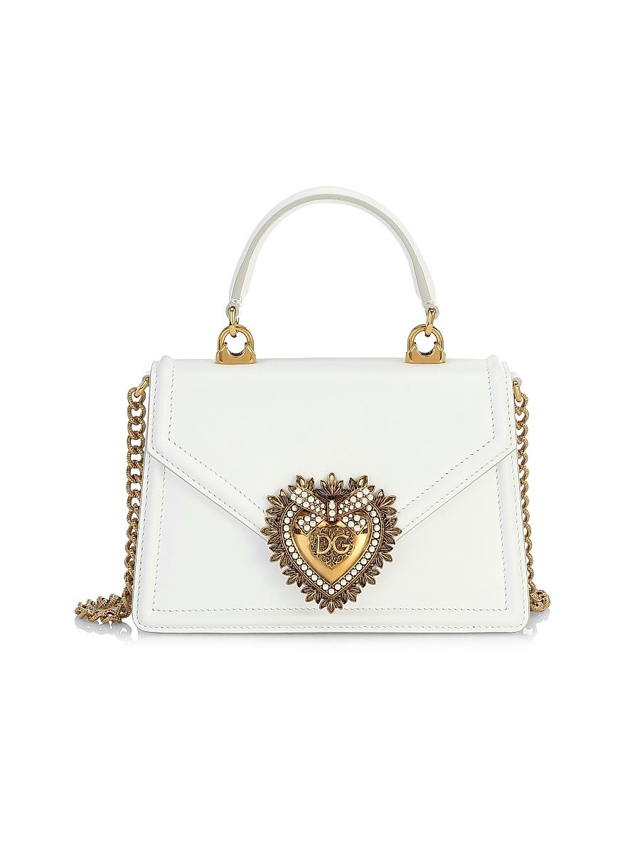 Women's Devotion Leather Top Handle Bag - White