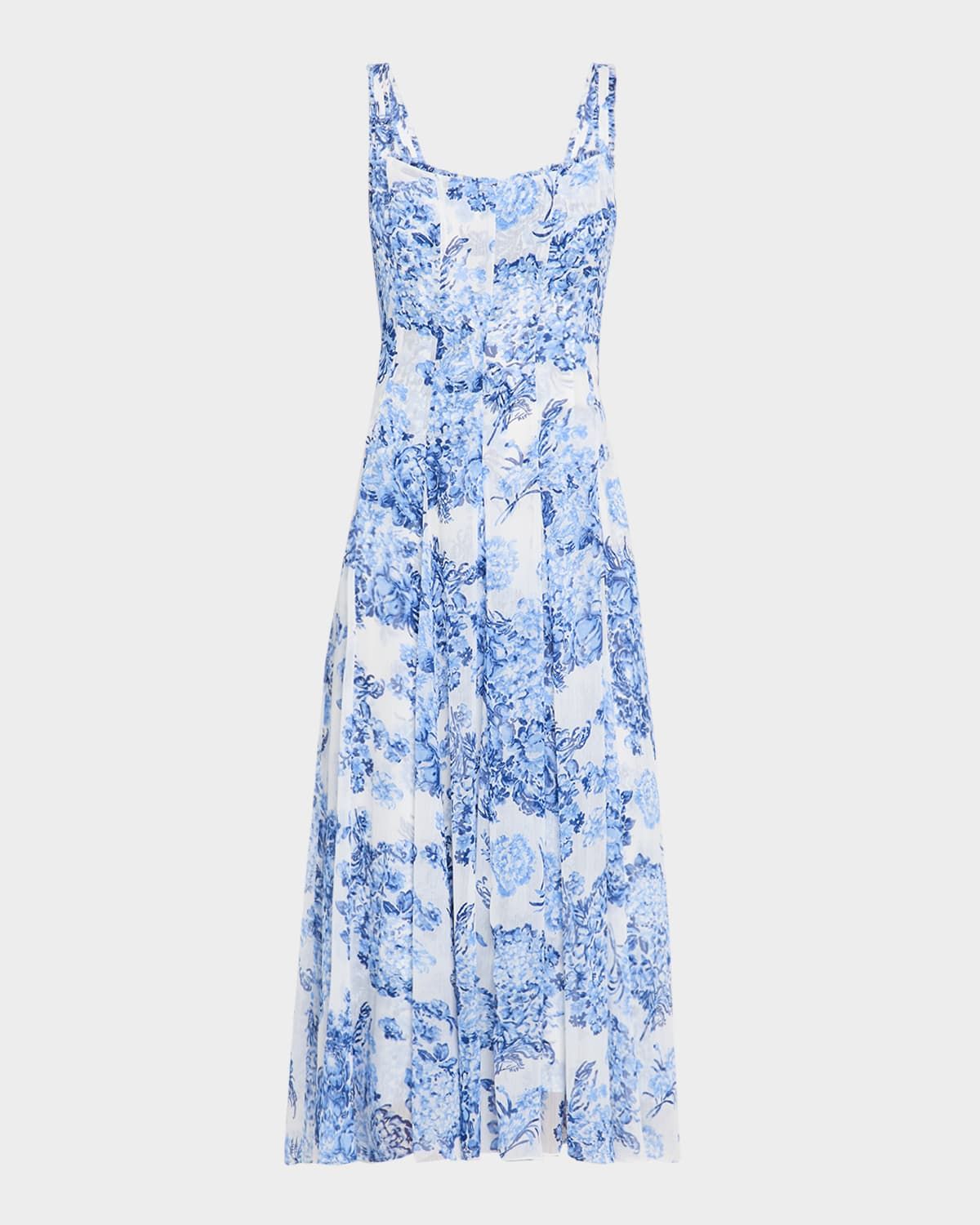 Marmo Sleeveless Costal Bouquet Dress