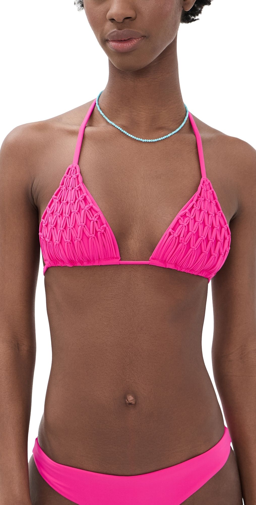 PQ Swim Lila Triangle Bikini Top Petunia M