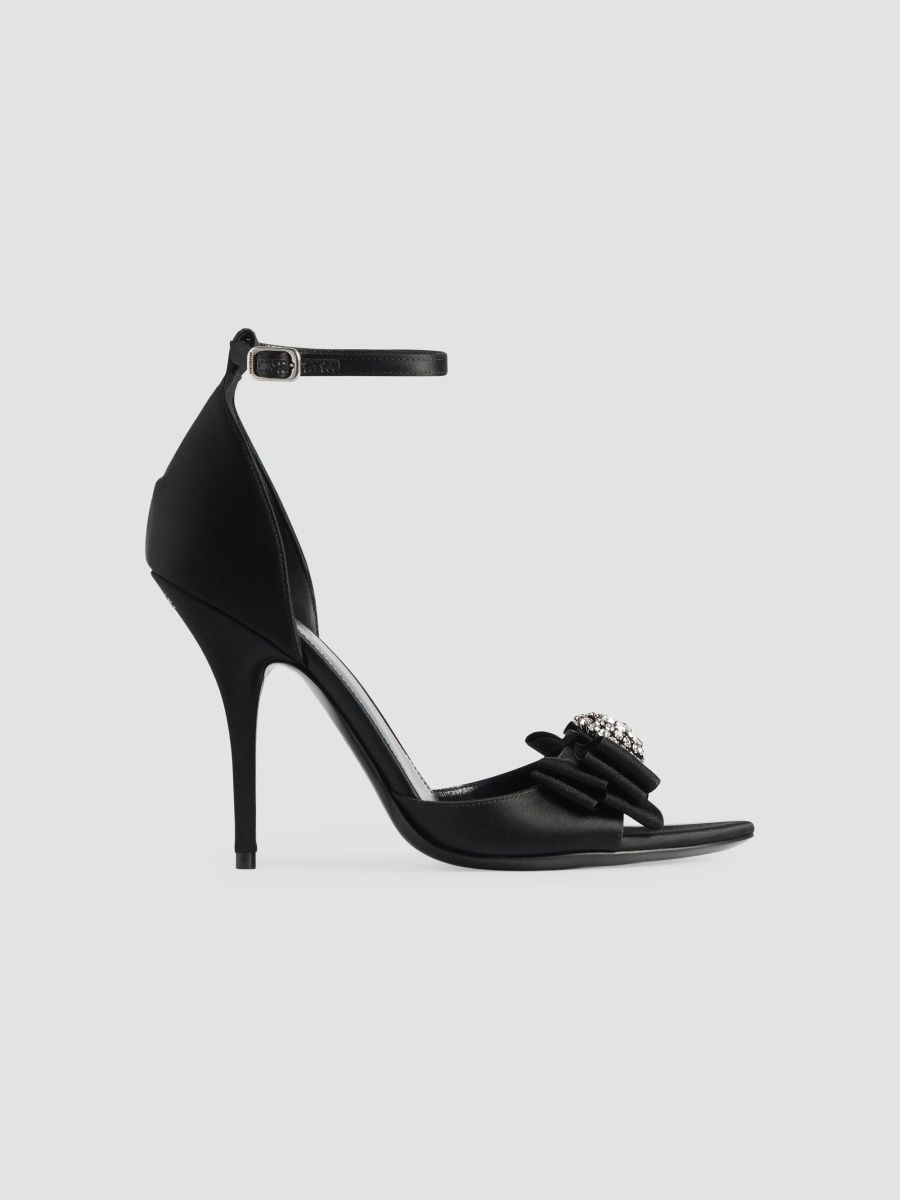 Balenciaga Women's Avenue Palazzo Sandals - Black - Size 10