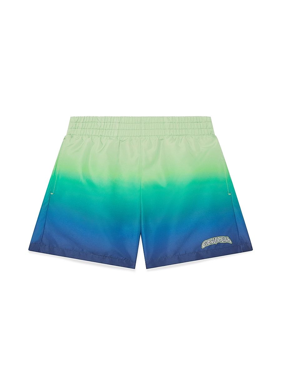 Little Boy's & Boy's Gradient Printed Swim Shorts - Size 13