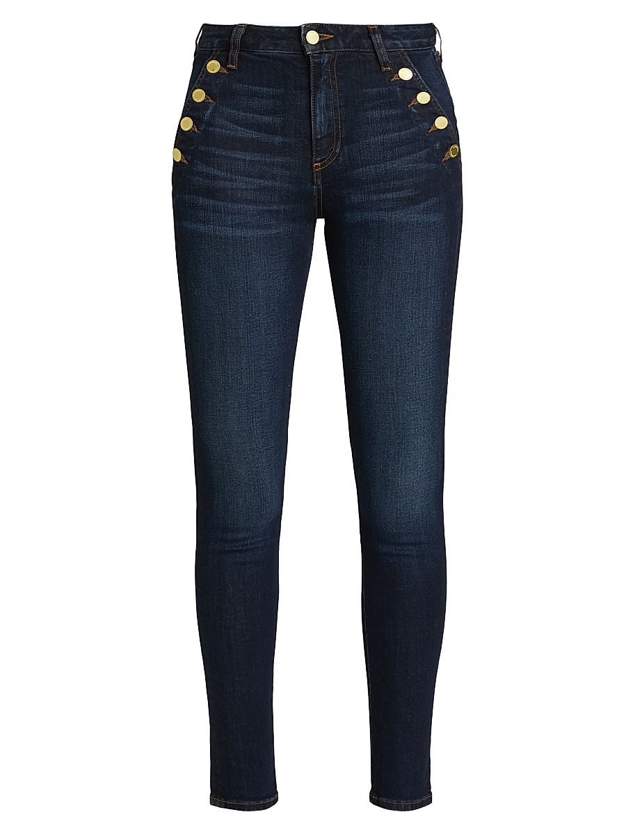 Women's Helena High-Rise Skinny Jeans - Dark Rinse - Size 24