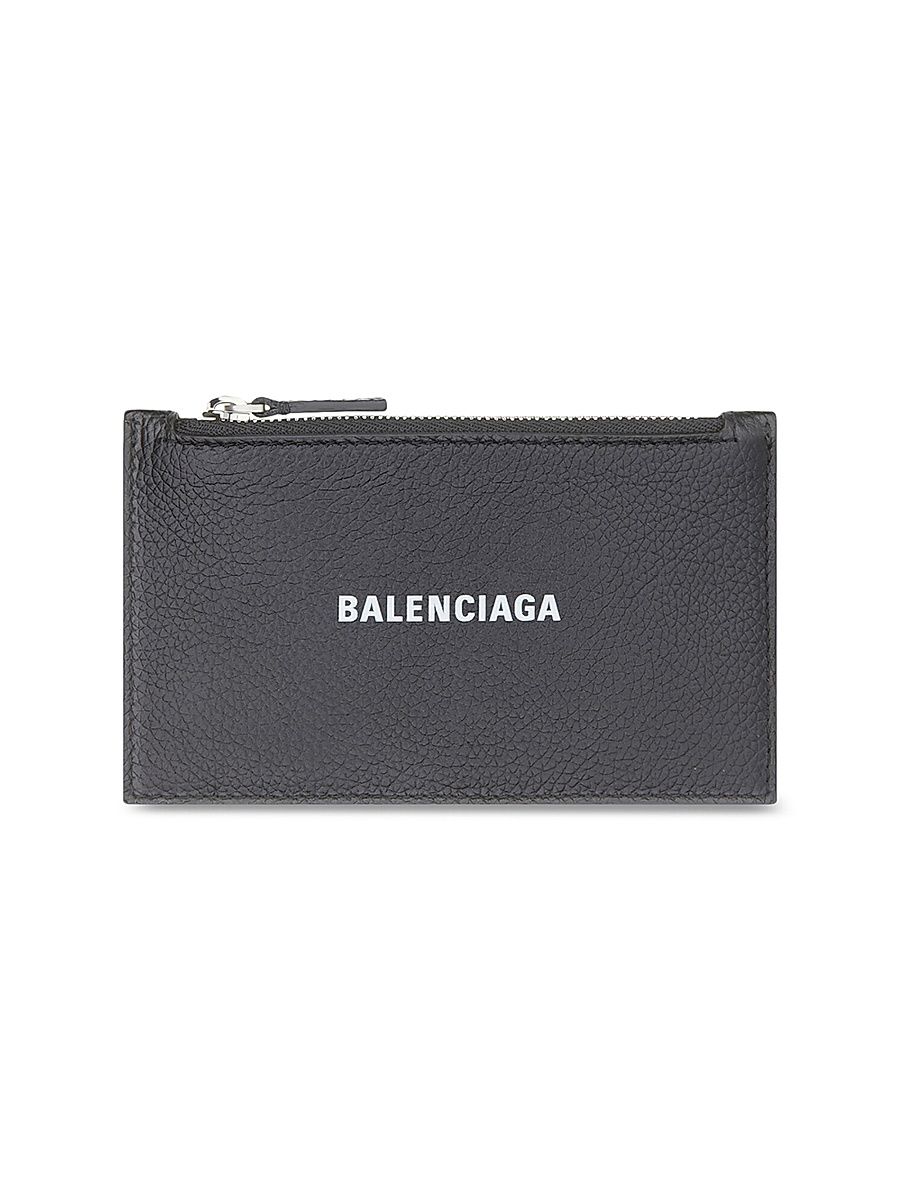 Men's Cash Long Coin And Card Holder - Black White