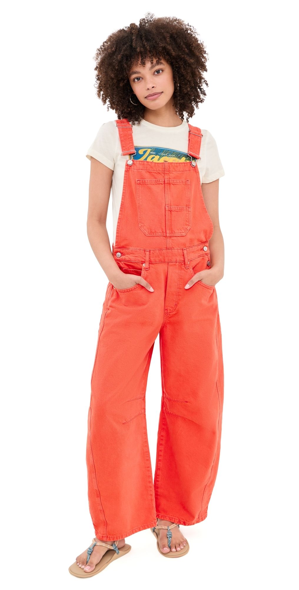 Free People Good Luck Overalls Spicy S