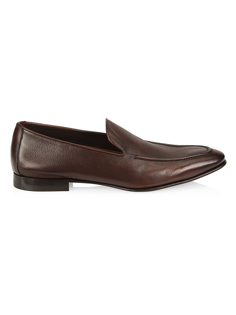 Men's Thorpe Leather Loafer - Brown - Size 13