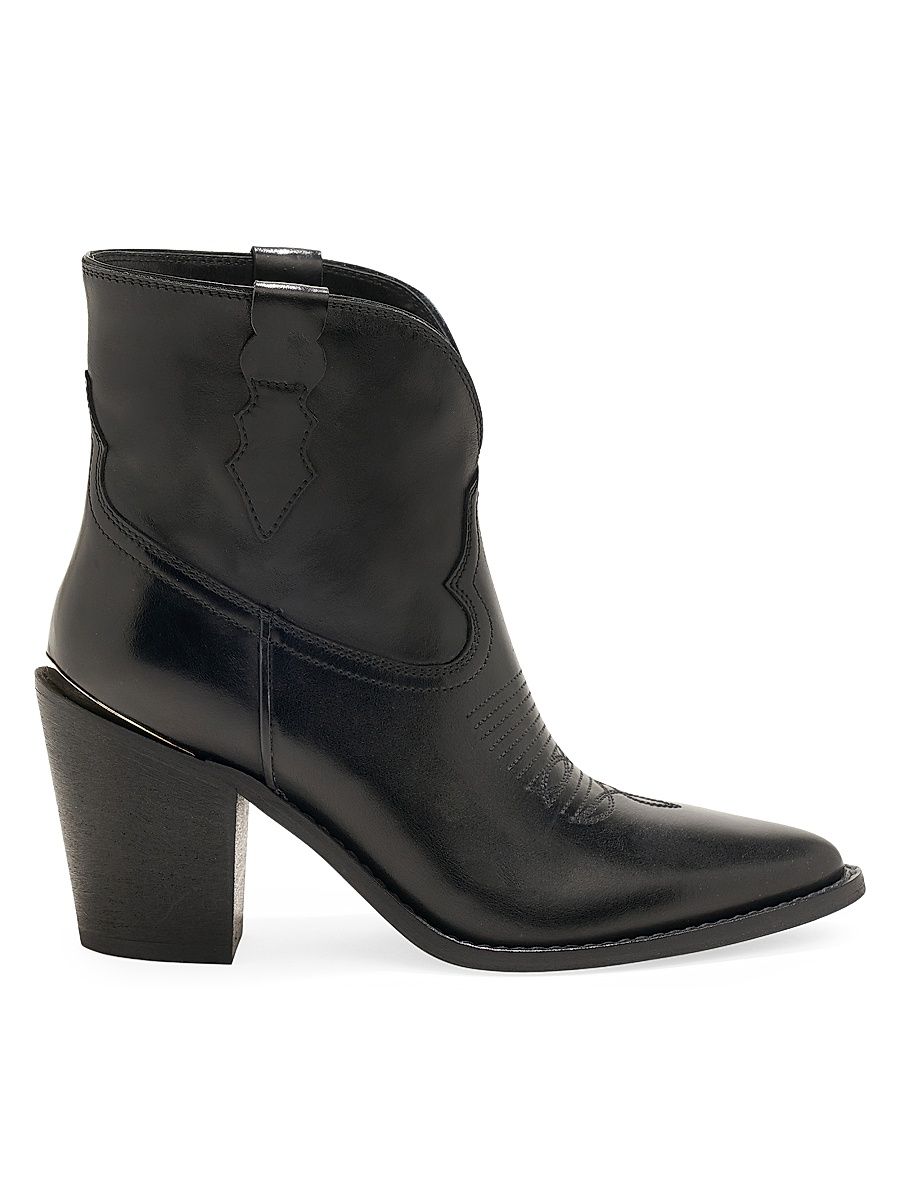 Women's Marge 90MM Leather Ankle Boots - Nero - Size 11