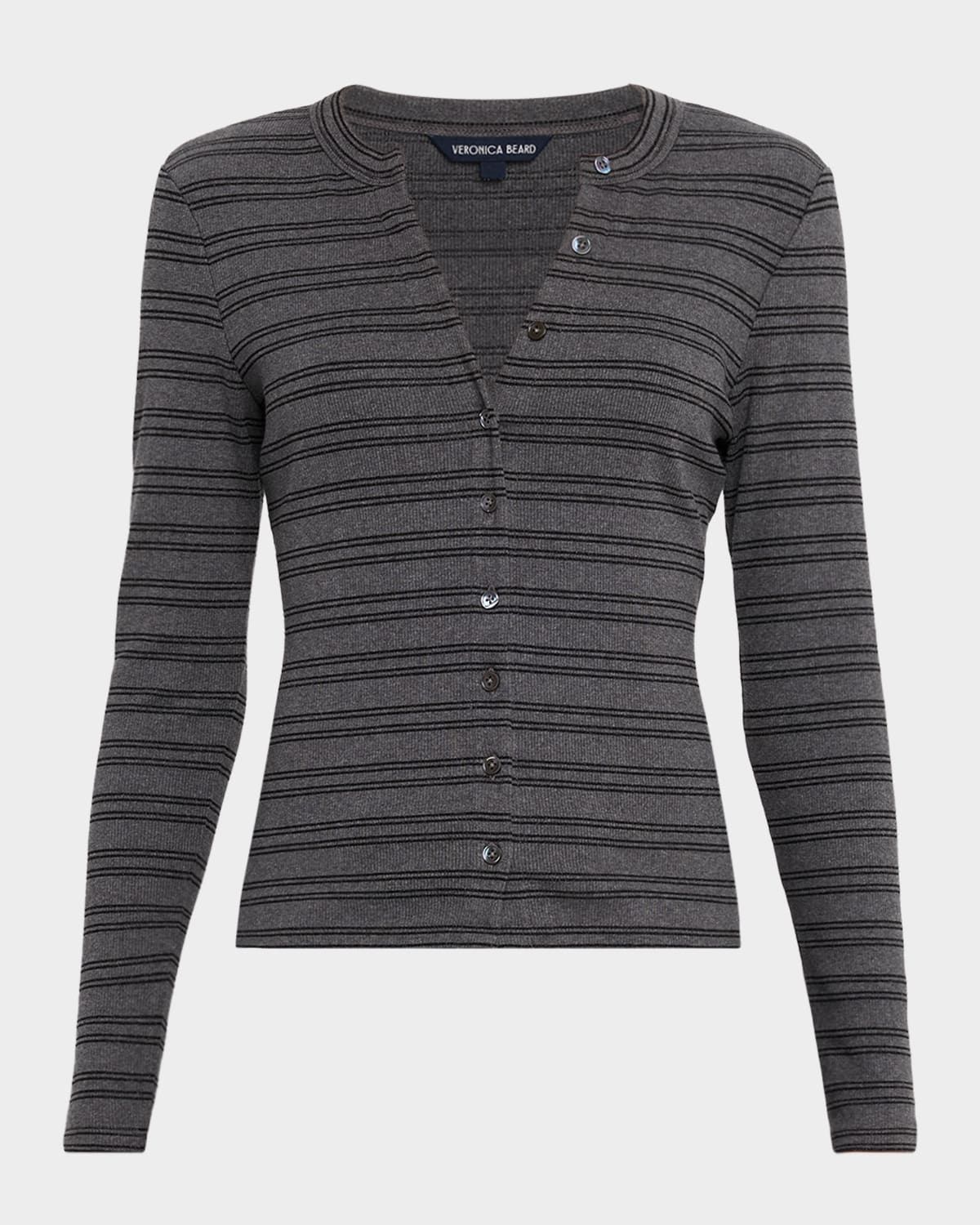 Dili Long-Sleeve Stripe Cardigan