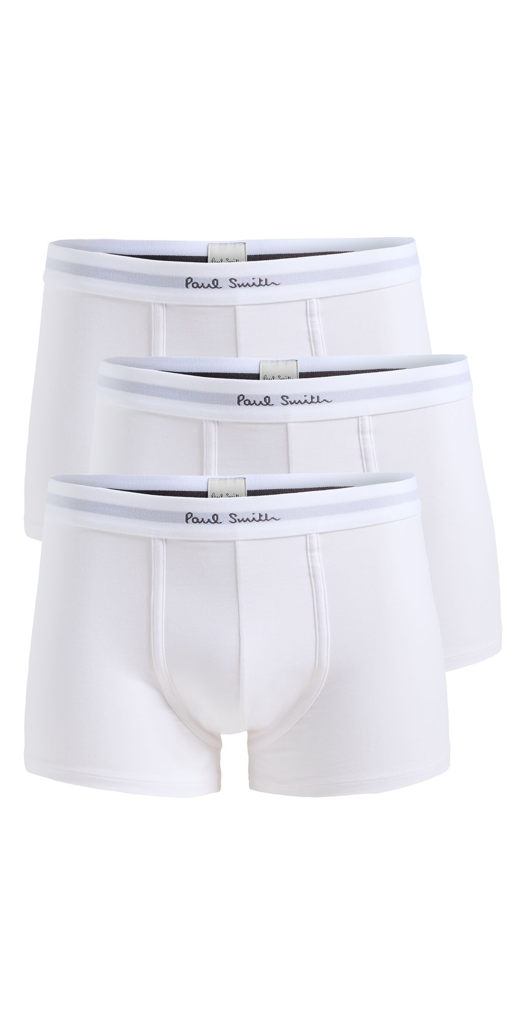 Paul Smith 3 Pack Solid Trunks White XL