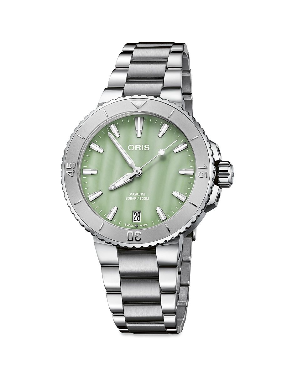 Women's Aquis Date Mother-Of-Pearl Dial Watch