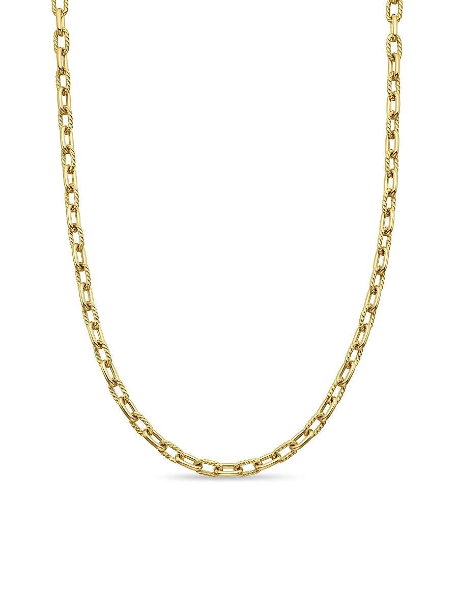 Women's Box Chain Necklace in 18K Rose Gold, 1.7MM - Gold - Size 18