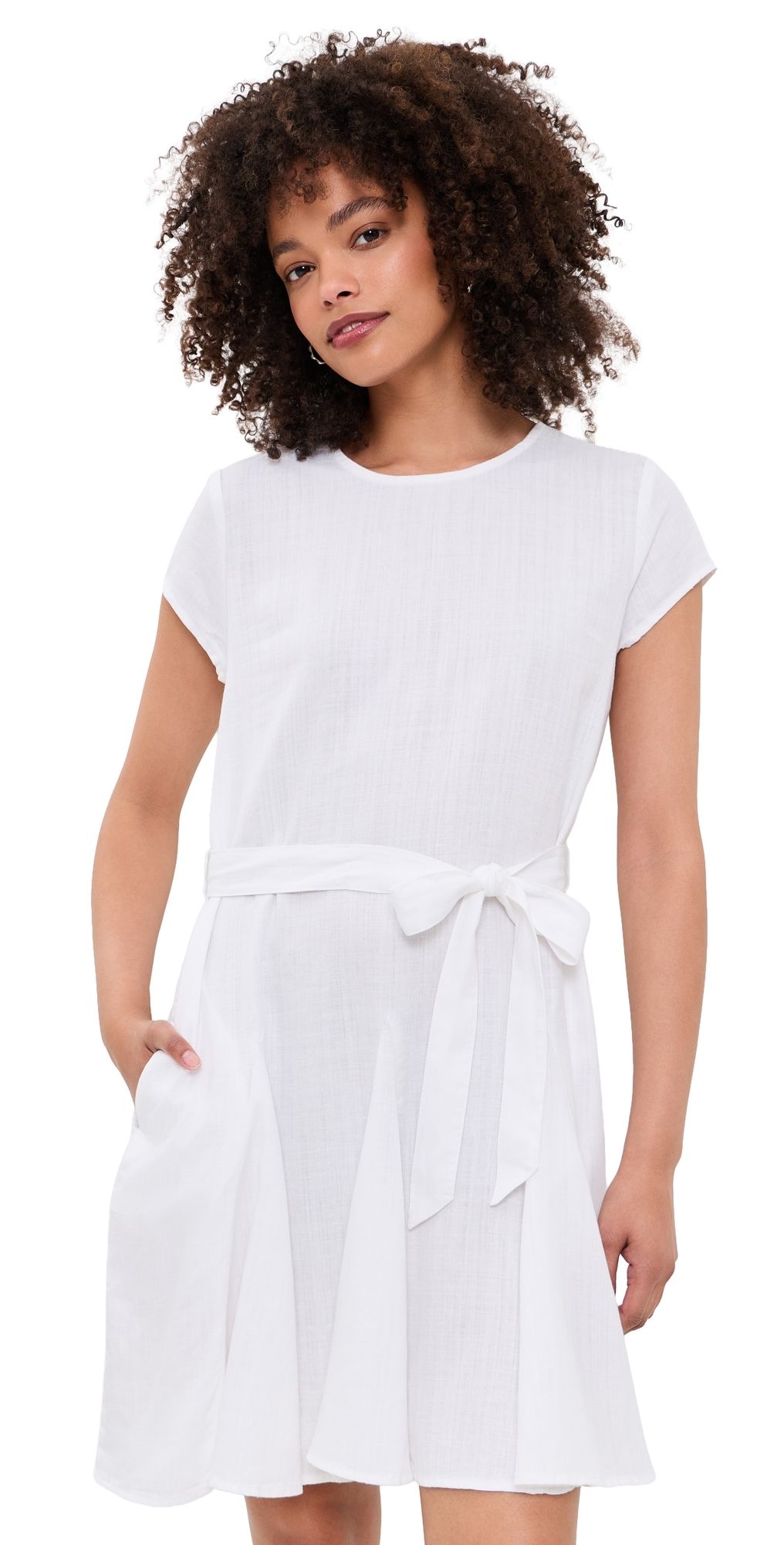 Splendid Lydia Linen Mini Dress White XL