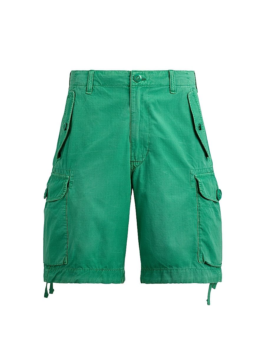 Men's Garment-Dyed Ripstop Cargo Shorts - Scarab Green - Size 42