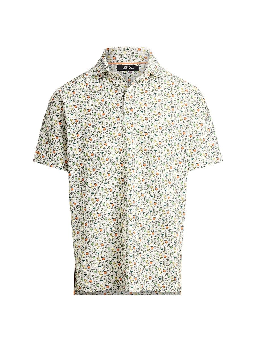 Men's Lightweight Airflow Knit Polo Shirt - Multi Chin - Size XXL