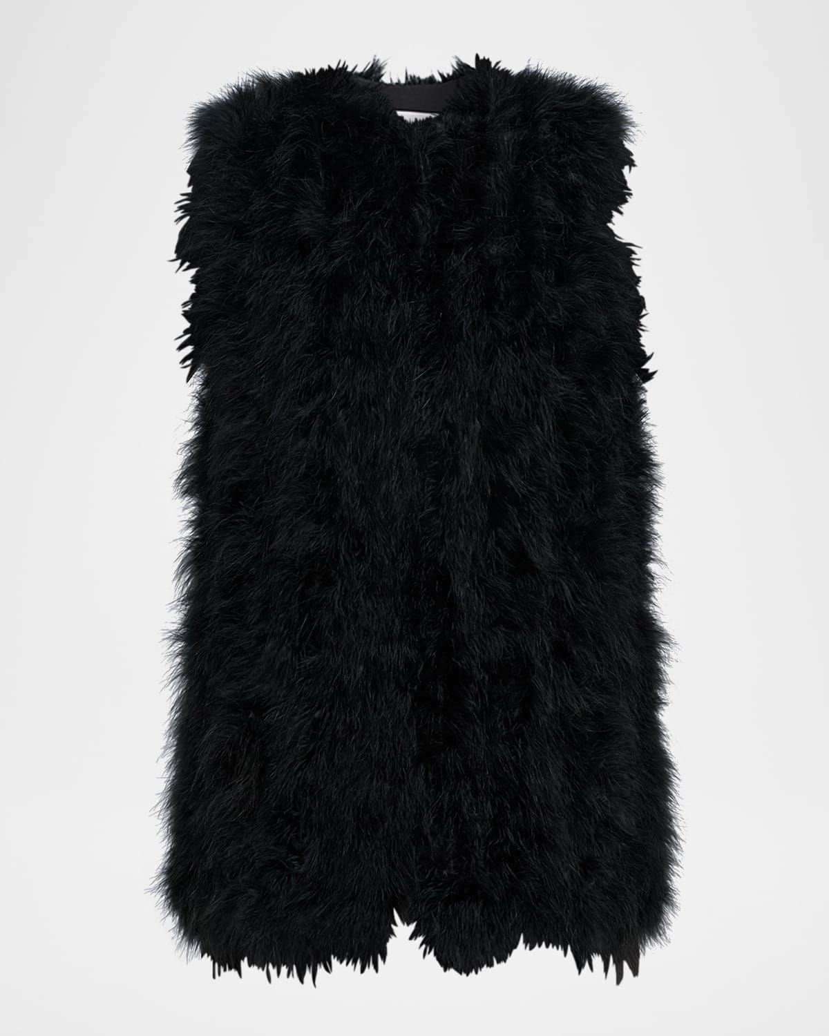 Cropped Feather Gilet