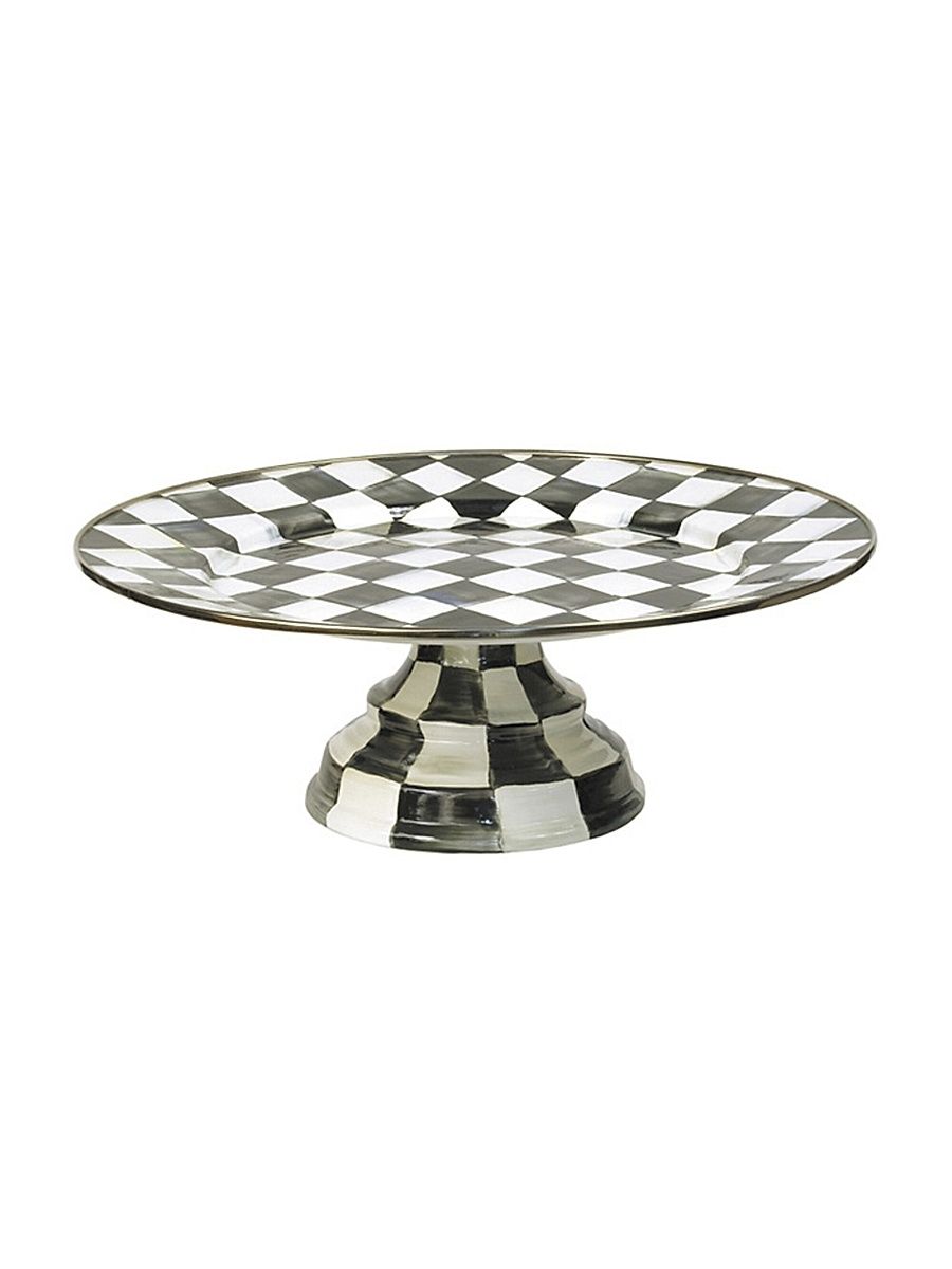 Courtly Check Pedestal Platter
