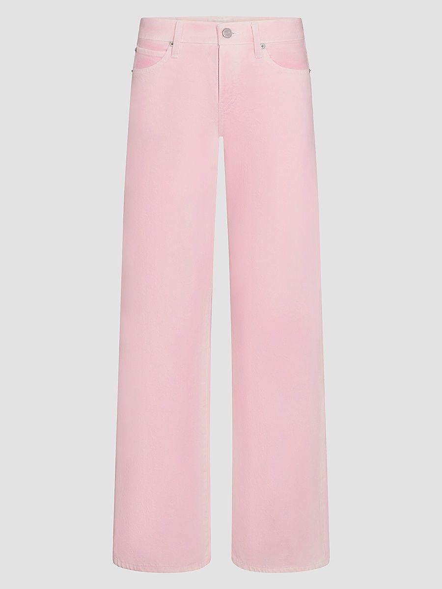 Women's Amelia Gray x FRAME The Gray Wide-Leg Low Rise Jeans - Cotton Candy - Size 31