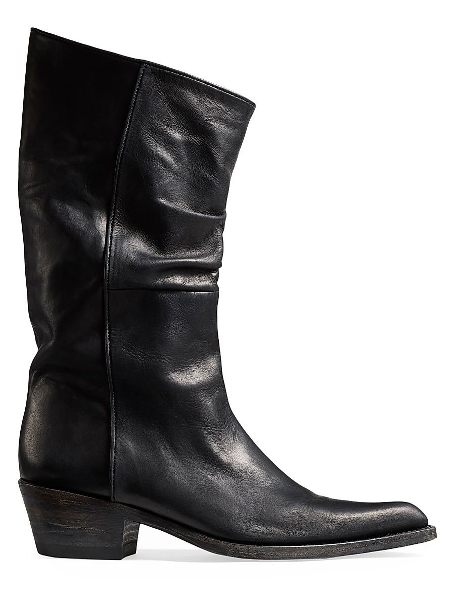 Women's Clive Leather Boots - Black - Size 10