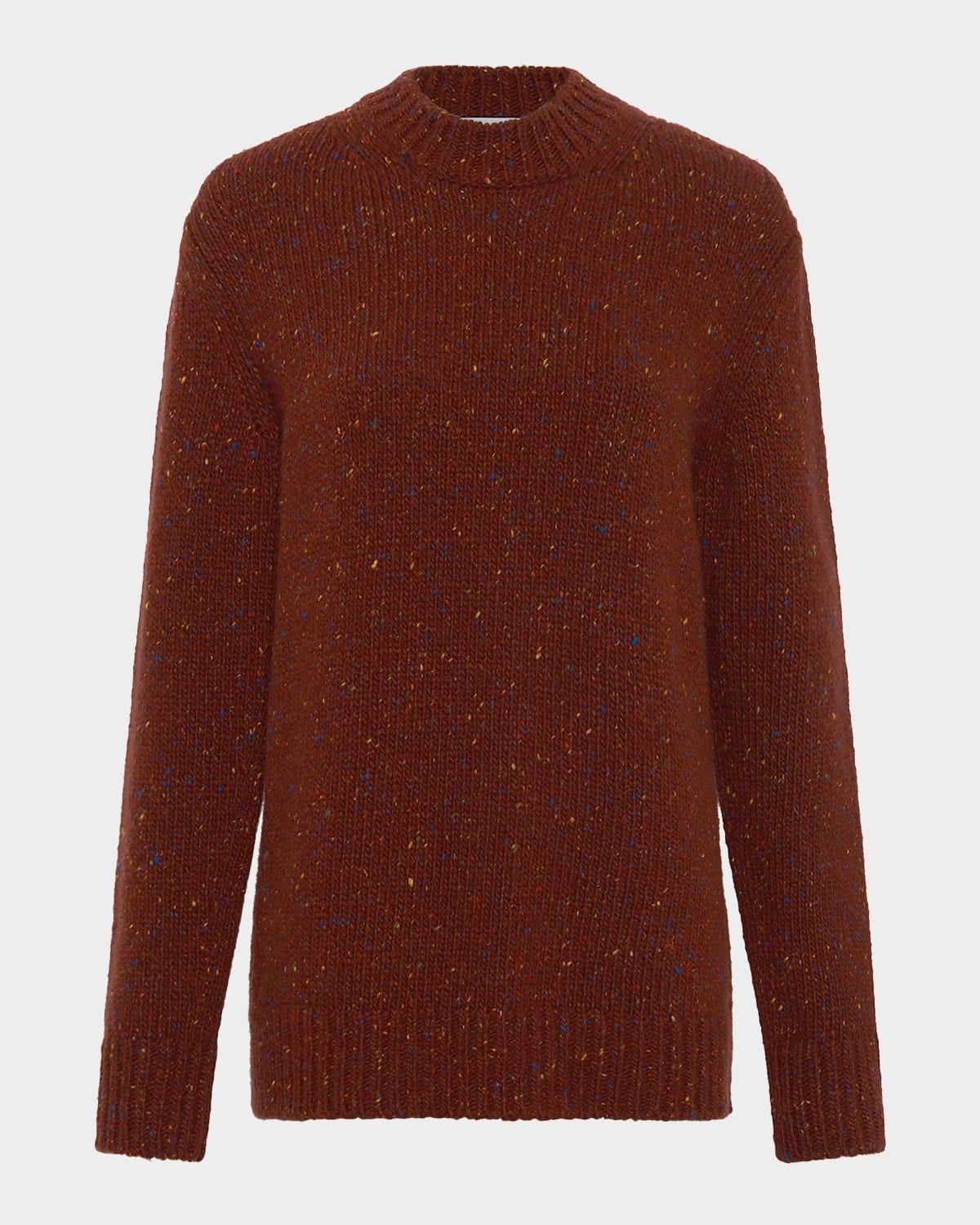 Alfie Multi-Speckle Aran Cashmere Sweater