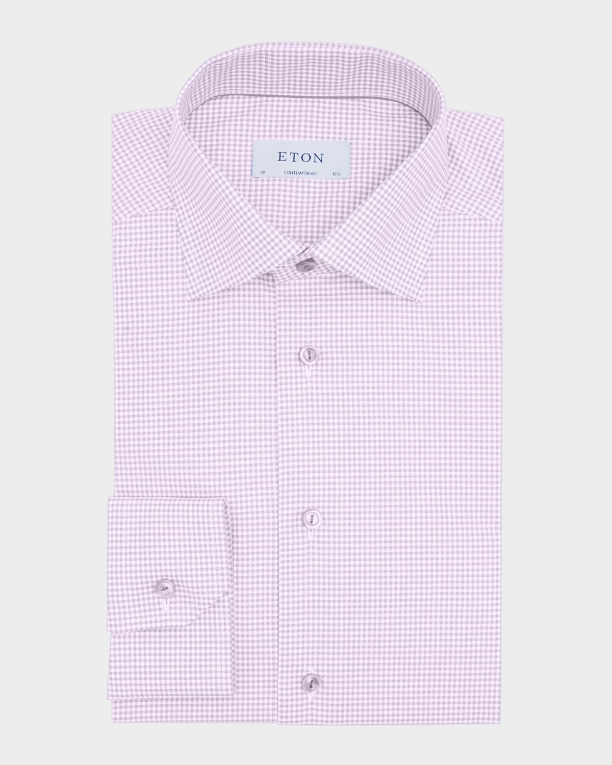 Men & apos;s Contemporary Fit Micro-Check Dress Shirt