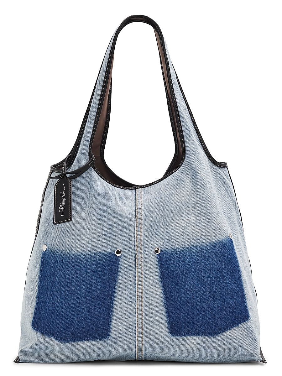 Women's Denim Tote Bag - Light Denim