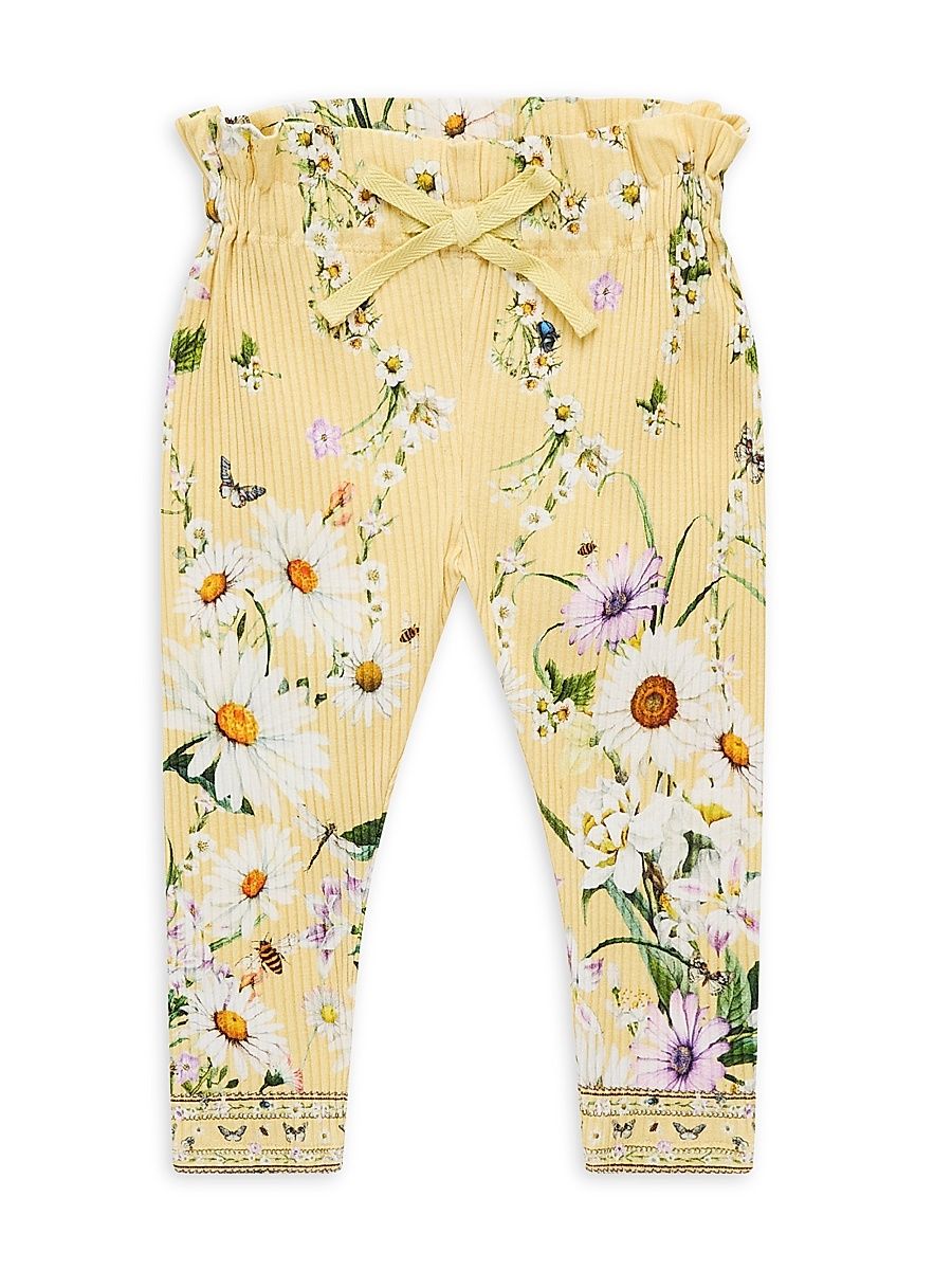 Baby Girl's Daisy Chains Ruffled Ribbed Leggings - Daisy Chains - Size 18 Months