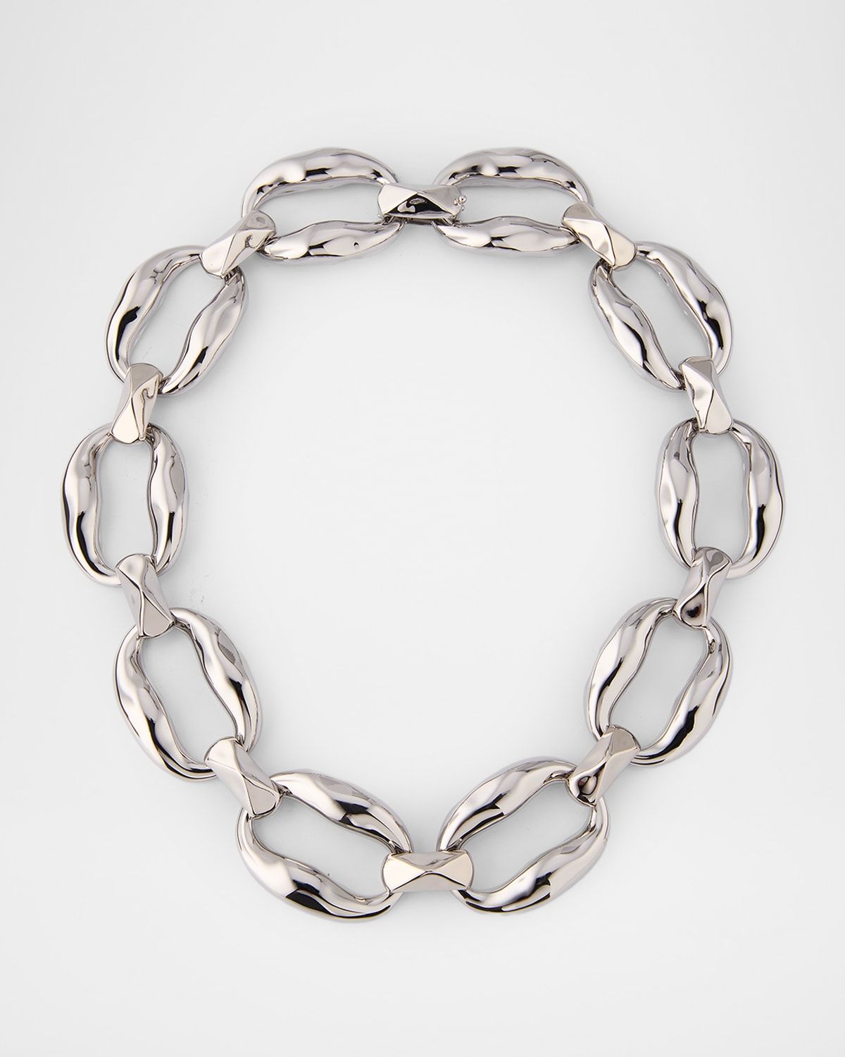 Molten Silver Link Necklace