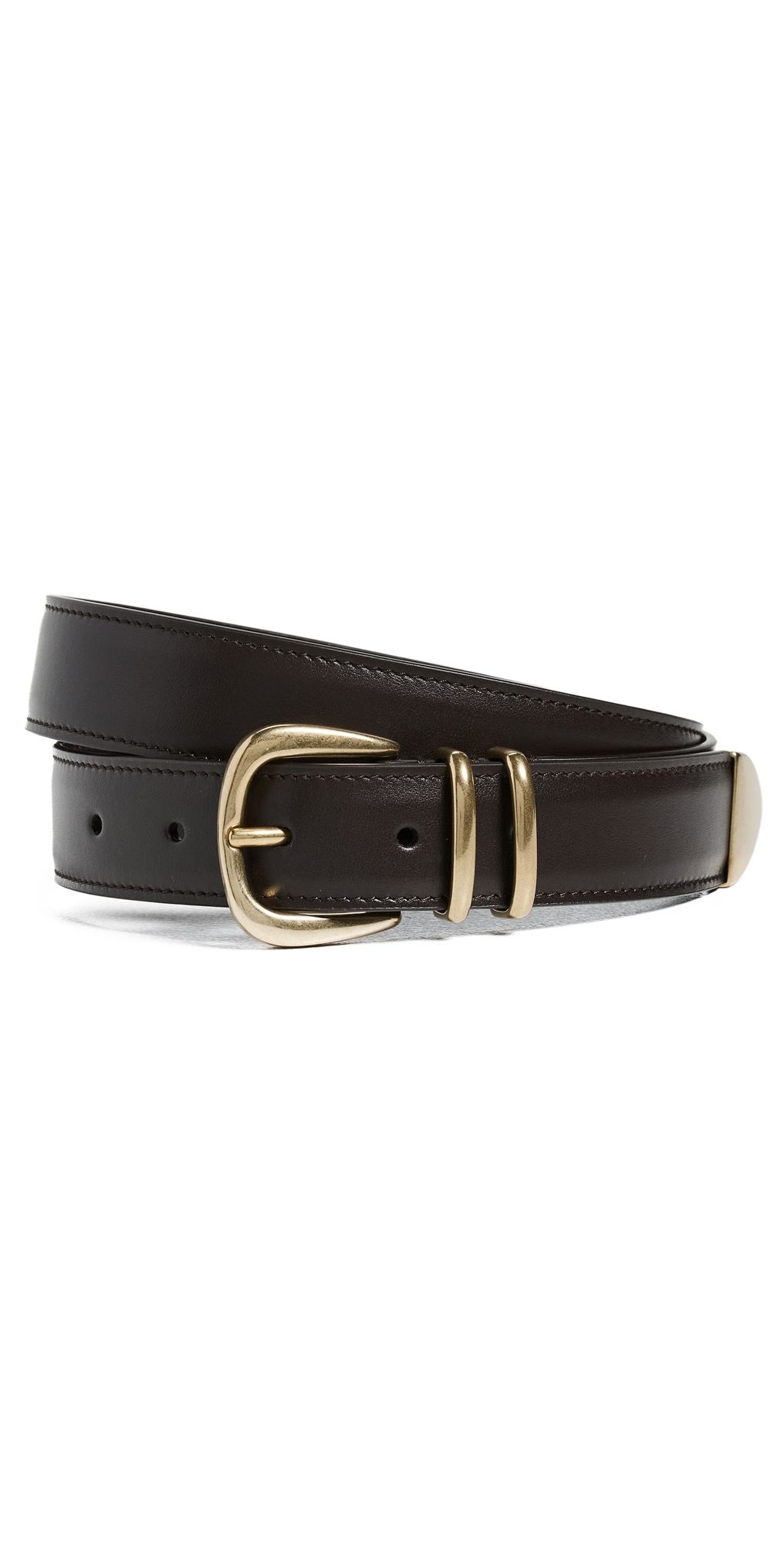 A. L.C. Carson Belt Black/Light Gold M