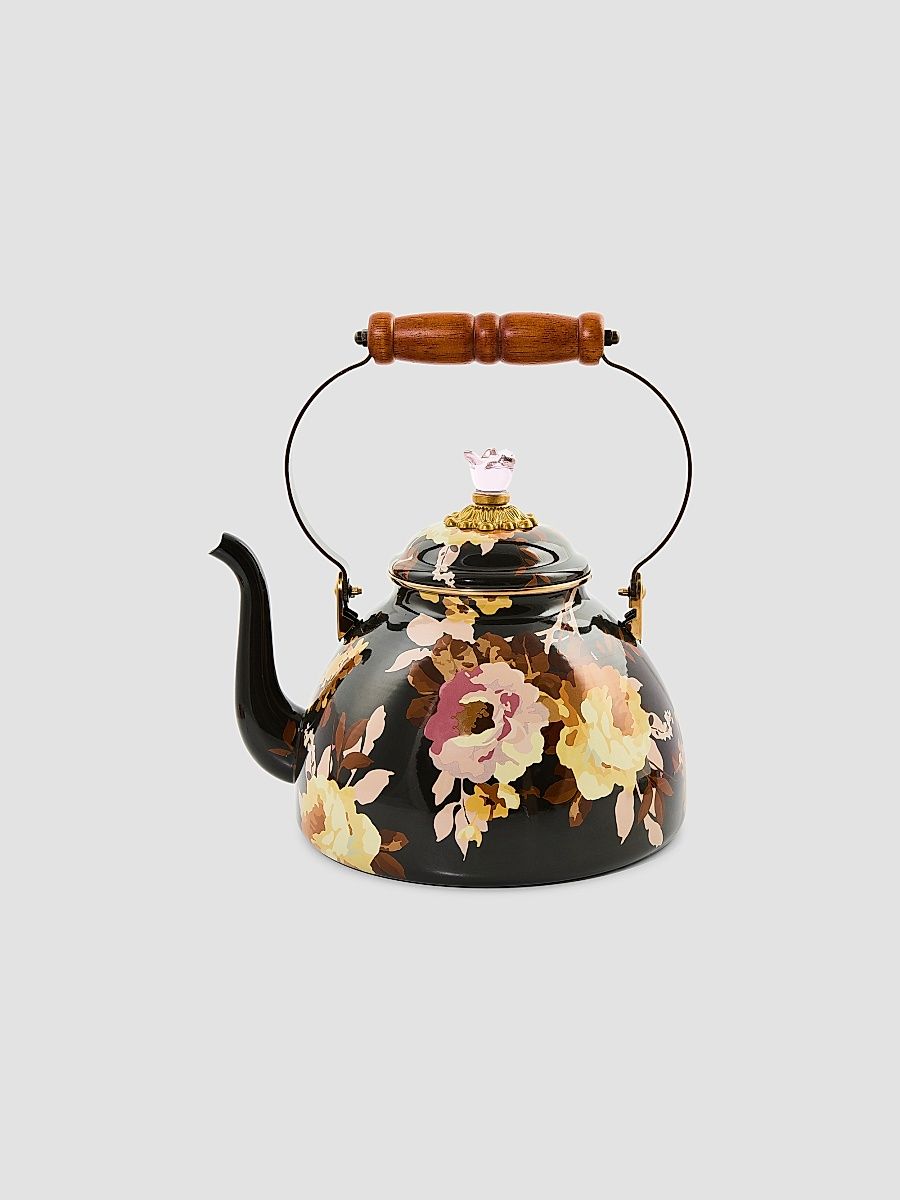 Wild Rose 3-Quart Tea Kettle